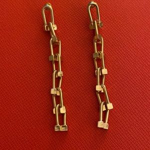 Gold Link Earrings